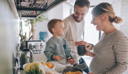 Happy family protected with Foresters Insurance