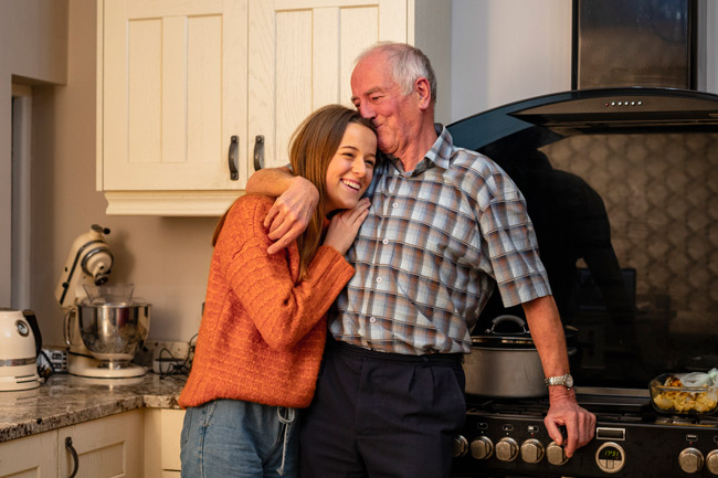 Granddad with teenage grandchild who has a CTF