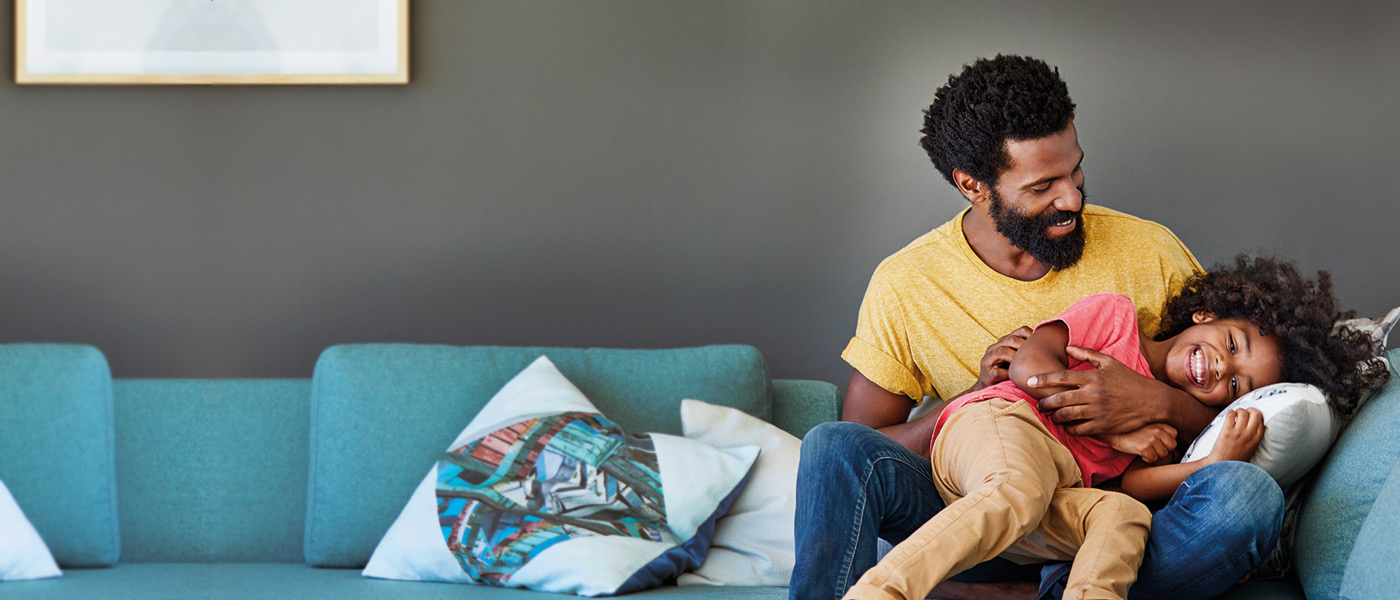 Father and son with Foresters savings products